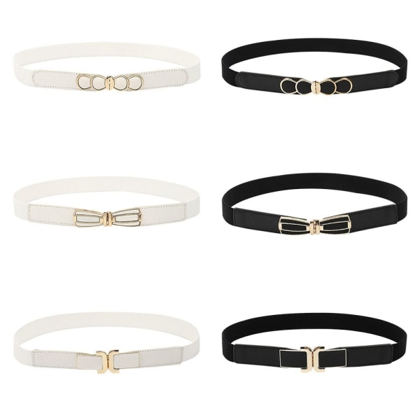 Elastiska bälten Midjerem VIT A - on stock white A-A