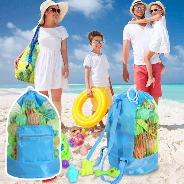 Beach Storage Pouch Storage Ryggsäck BLÅ - stock blue