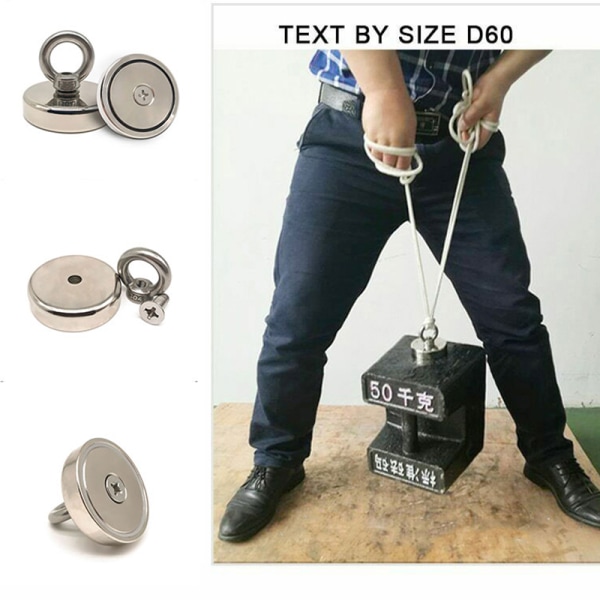 Magnetisk krok Stark absorptionsmagnet för fiskelyft - spot sales suction 32kg