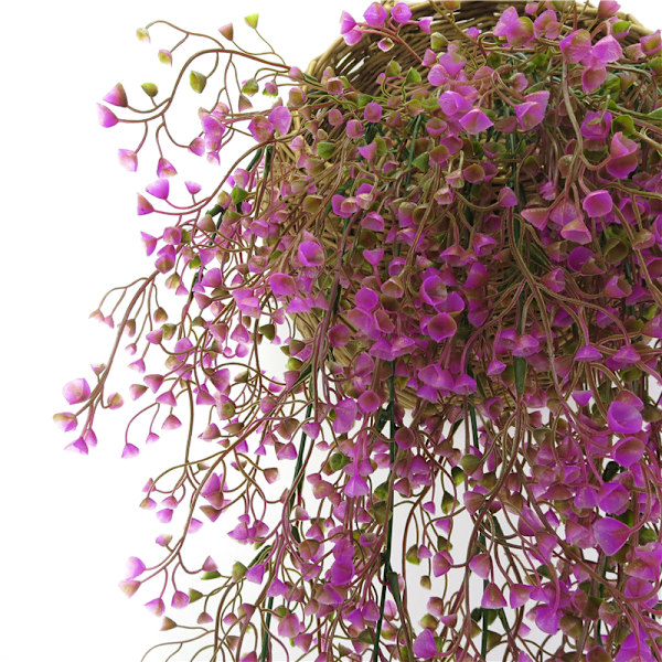 Utomhus Konstgjorda Falska Hängande Blomma Vinstockar Dekor - spot sales Rose Red 1 PC