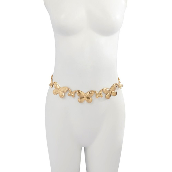 Butterfly Midjekedja Body Smycken SILVER - high quality silver
