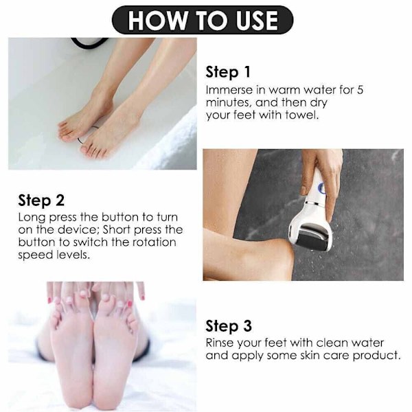 Feet Callus Remover Foot File Heel Grinding - korkea laatu