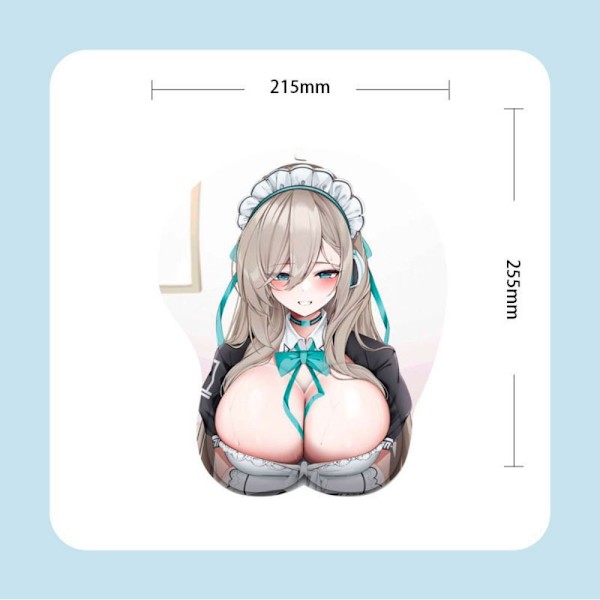 Sexig mus vadderar Tecknad film Anime 3D bröst Mousepad handledsstöd - spot sales