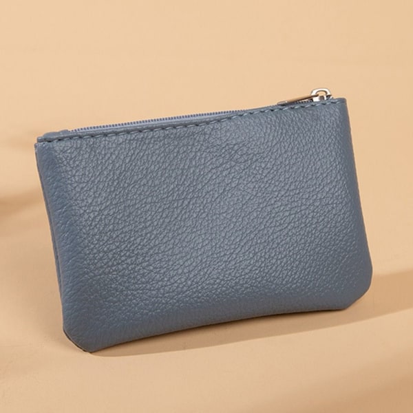 2kpl Mini Short lompakko Litchi Pattern Leather BLUE - varastossa Blue