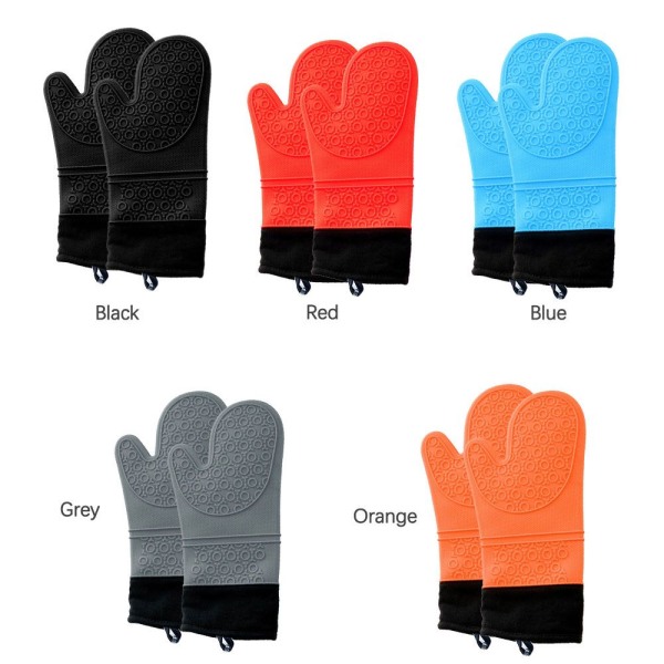 Liukumattomat uunikintat Ruoanlaittosilikonikäsineet - varastossa Orange 1 PC-1 PC