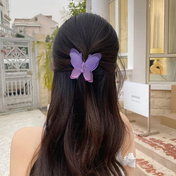 Naisten Hair Claw Butterfly -hiusneula KELTAINEN - spot-myynti yellow