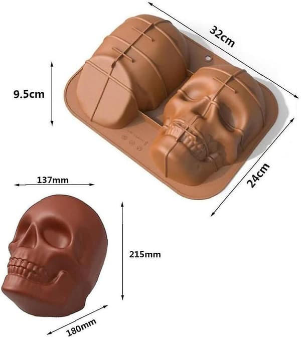 Skull Silicone Cake Form Stor Haunted Skull Cake Pan - high quality