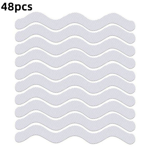 48st Anti-Slip Strips Dusch Säkerhetsremsor VIT - spot försäljning white
