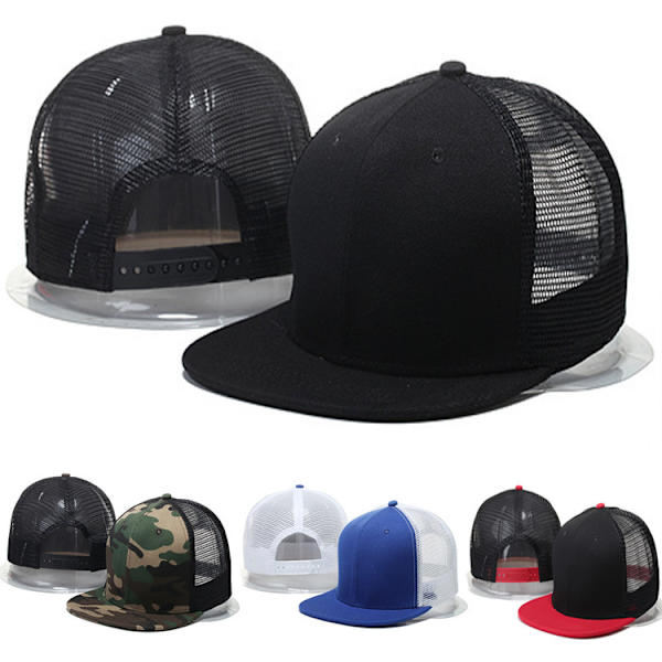 Sommar Hip Hop Blank Light Board Hip Hop Mesh Keps Baseball Keps - on stock grey