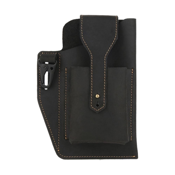 1/2/3 läder telefon hölster bältesväska Snygg midjeväska ficka - high quality Black 1 Pc