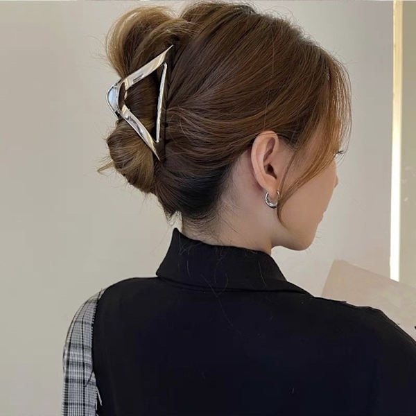Triangle Hair Claw Hair Clip GOLD - varastossa gold