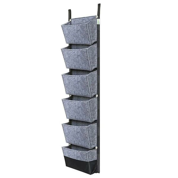 Istutuskassi 6 taskulla Flower Grow Pots GREY - varastossa Gray