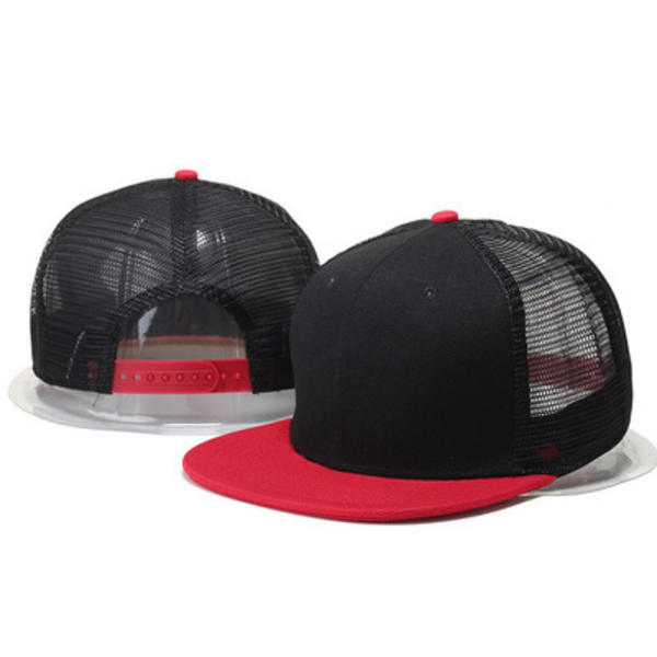 Sommar Hip Hop Blank Light Board Hip Hop Mesh Keps Baseball Keps - on stock Reddish black