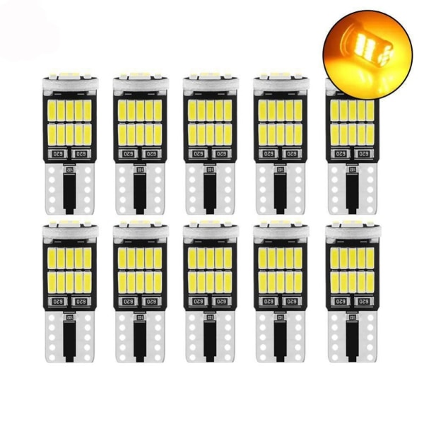 10 kpl Auton LED-valo LED-merkkivalo KELTAINEN - laadukas yellow