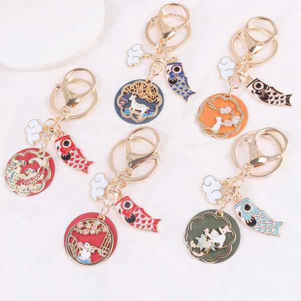 Kinesisk vindnyckelring Rabbit Cat Keyring - spot sales D