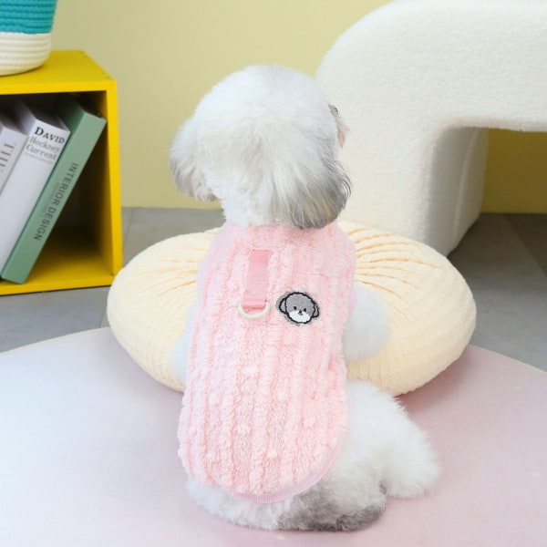 Pet Fleece-liivi Pienet koiranvaatteet PINK - varastossa pink L