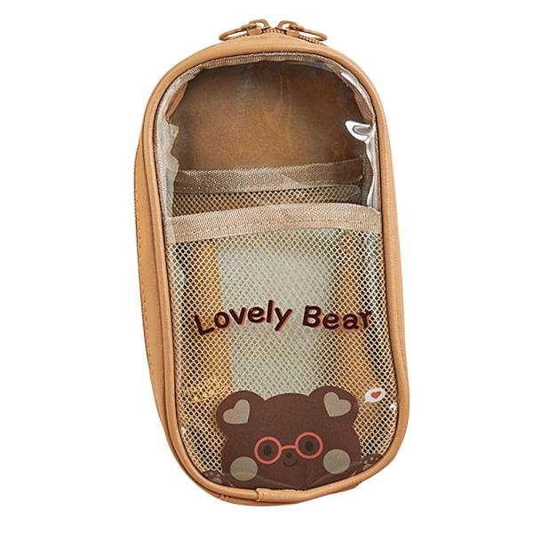Tre-lagers Bear Pencil Bag Pencil Paper Box A - on stock A
