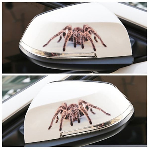 3D autotarra Auto Decor Spider Crawling BLACK SPIDER - varastossa Black spider