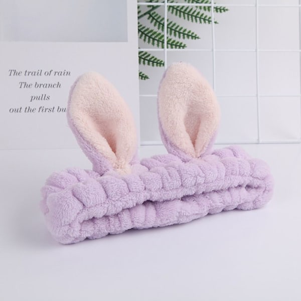 Spa-pääpanta Rabbit Ears Makeup -pääpanta PURPLE - spot-ale Purple