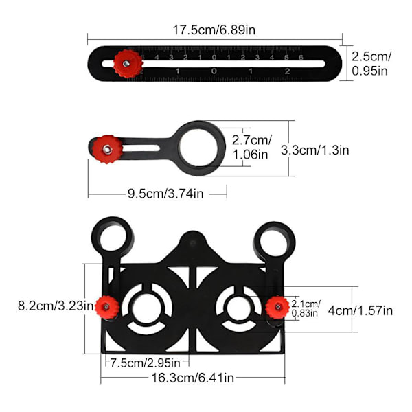 Multi Protractor Tile reiän etsin - spot-myynti 6-fold
