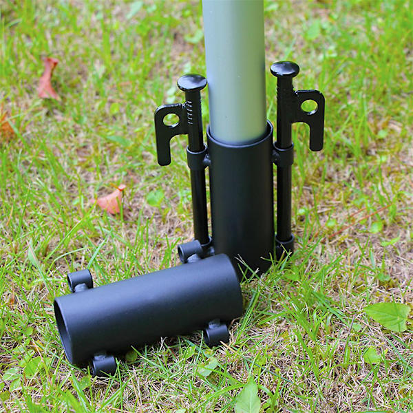 Camping Stång Hållare Stander Fast Clip Markis Tillbehör Utomhus - on stock