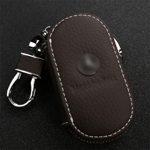Auto Car Smart Key Case Remote Case Unisex Key Chain Holder Vetoketju - varastossa Coffee