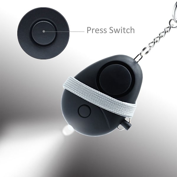 Alarm Keychain Scream Loud Alarm SILVER - varastossa silver