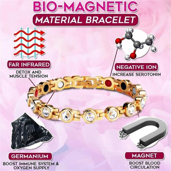 Magneettiset rannekorut Menopause Reexperience Rannekoru VALKOINEN - spot-myynti White