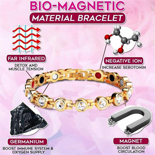 Magneettiset rannekorut Menopause Relive Bracelet BRONZE - varastossa Bronze