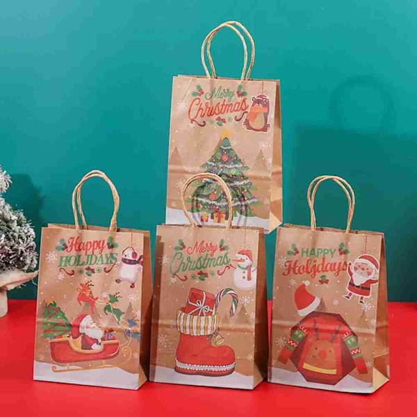 10 st julpapperspåse presentförpackningar STIL 4 - high quality Style 4