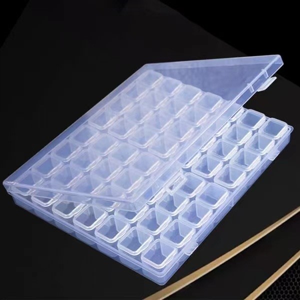 28/56 Grids Beads Storage Box, Art Rhinestone Tools - on stock multicolour 28 compartment storage box