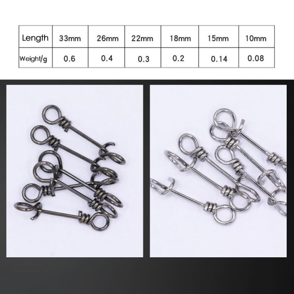 50 kpl Fishing Connector Solid Rings 10mm - spot-myynti 10mm