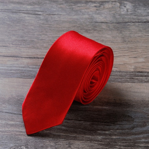 2 kpl Tie Solid color PUNAINEN - varastossa red