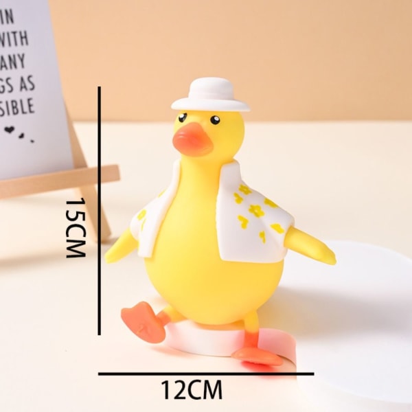 Decompress Dress Up Duck Squeezing Toy KELTAINEN - varastossa yellow M