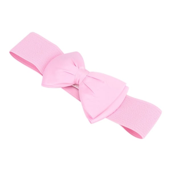 Brett resårbälte Bowknot chiffong midjeband ROSA - on stock pink