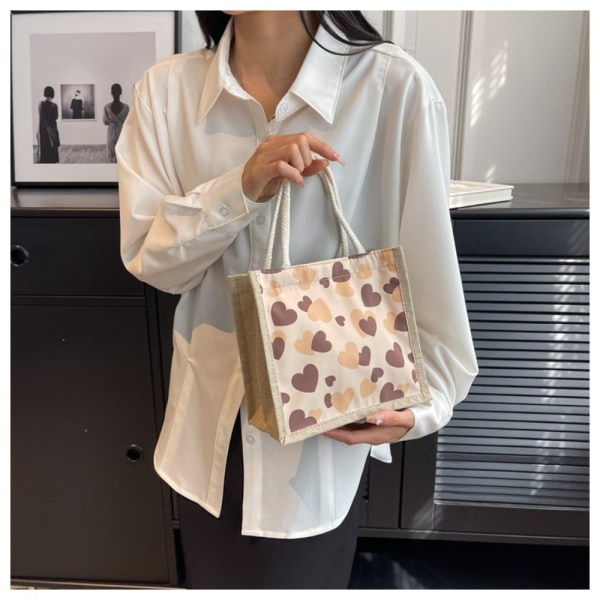 Lunchbox Bag Kantolaukku PINK BUTTON STYLE - varastossa Pink Button Style-Button Style