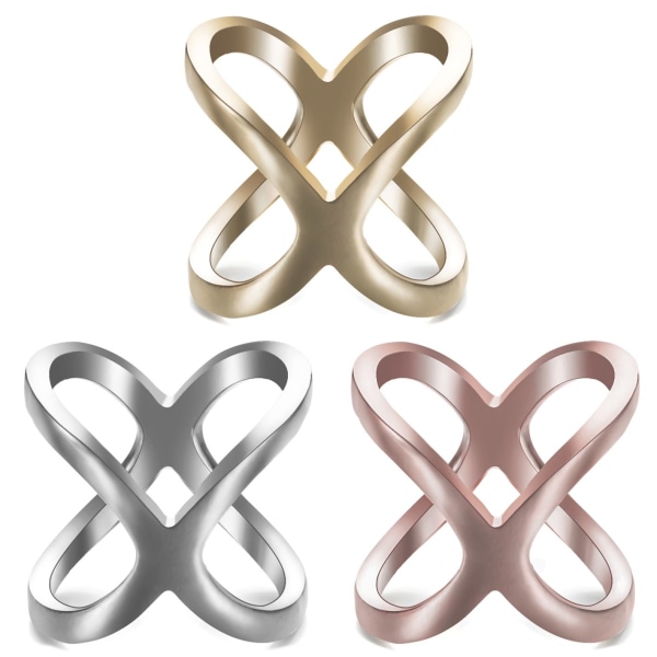 3st Scarf Clip Emalj Broscher Scarf Buckle Ring Clips - stock