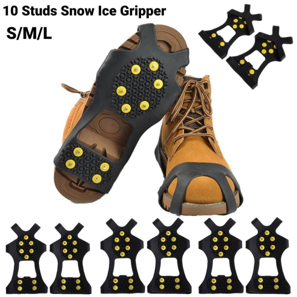 1 Par Ice Grippers Anti Slip Stegjärn - spot sales XXL