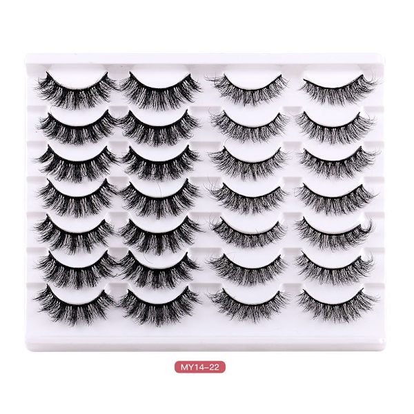 14 paria tekoripsiä Faux Mink Lashes - korkea laatu