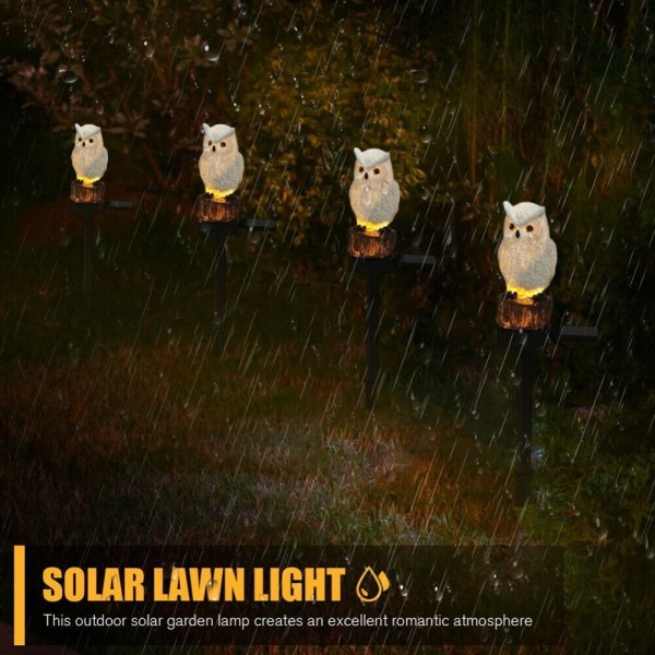 Nurmikkolamput Solar Ground Plug Light OWL - korkea laatu Owl