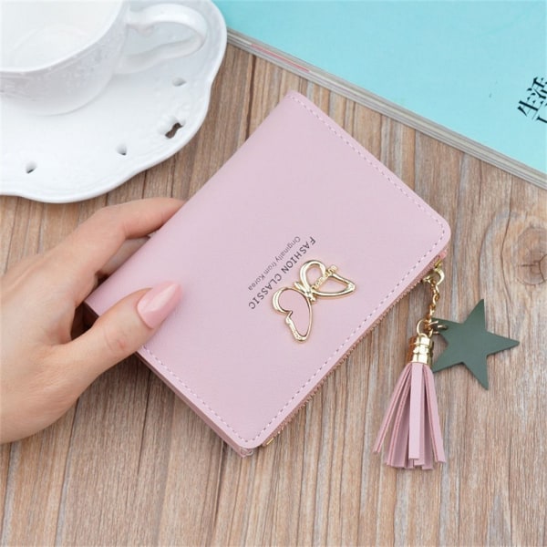 Kreditkortshållare Damplånbok ROSA - high quality Pink