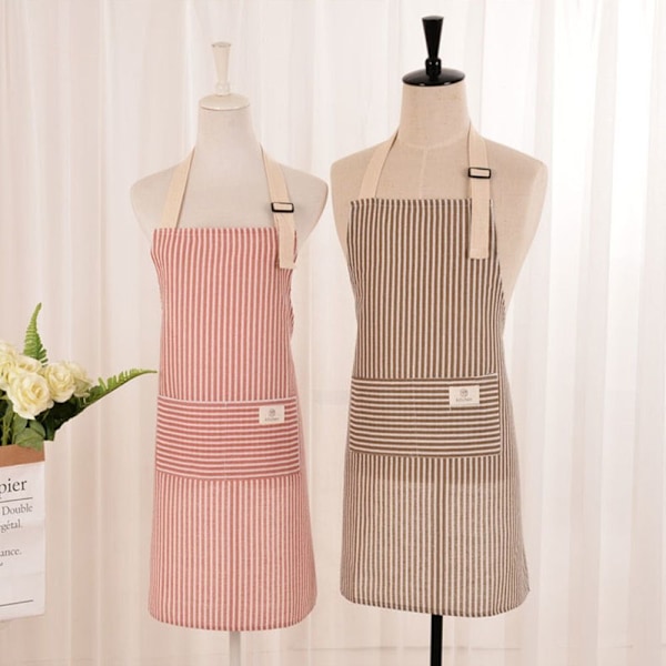 2 kpl Keittiöessu Polycotton Esiliina - laadukas 1