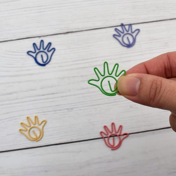 Clip Cute Palm Shaped Planner Accessories - varastossa