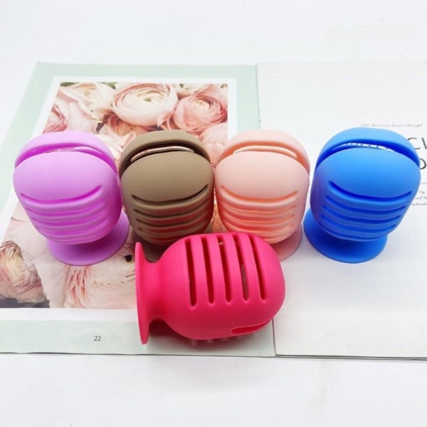 Beauty Egg Storage Box Powder Puff Holder - varastossa Purple