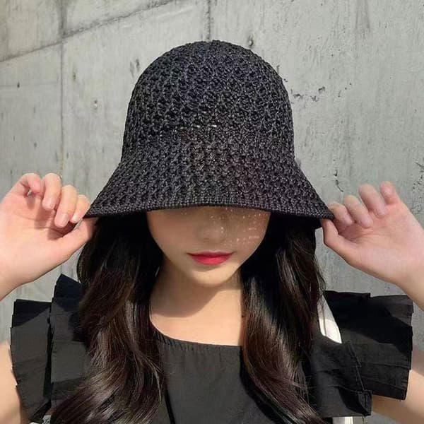 Sunshade Bucket Hats Suede Panama Hat - korkea laatu 8