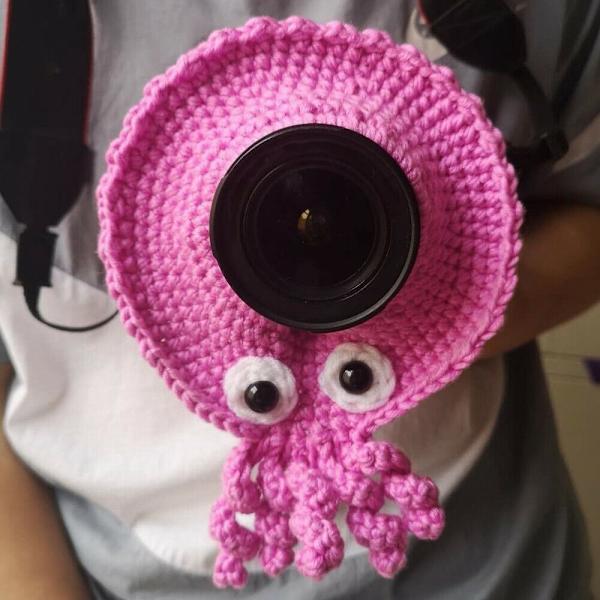 Kameran linssin sormus Linssi Knitted Ring STYLE 1 - varastossa Style 1