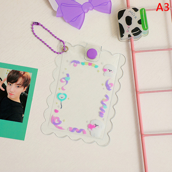 INS e Akryl Transparent korthållare 3 tum Kpop Photocard Pho - spot sales A3