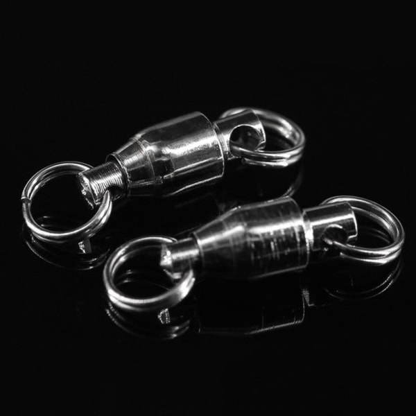 10 kpl Fishing Rolling Swivel Connector Heavy Duty Ball 2 - spot-myynti 2