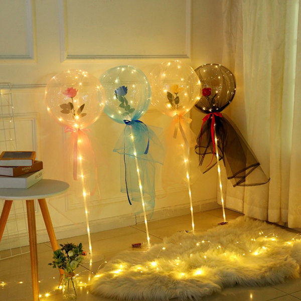 LED Bobo läpinäkyvät ilmapallot N - spot-myynti