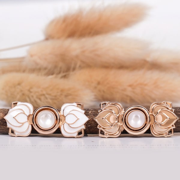 1 par metallknapptröja kofta Clip Hanfu Mother Button - stock A2